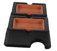 HANABASS Lot de 2 pour Reptiles Grotte Décorative en Résine Cachette Humide pour Gecko et Autres Animaux Installation Facile Habitat Sécurisé pour Terrarium