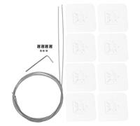 HANABASS Lot de 2 Sangles de Sécurité Anti-Basculement Métalliques Réglables 107 CM pour Téléviseurs Jusqu’À 42 Pouces 8 Adhésifs sans Perçage Fixation Murale pour Meubles et Protection