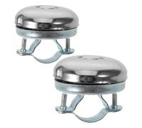 HANABASS Lot de 2 Sonnettes de Vélo Rétro en Fer 52Mm et 58Mm, Petite Sonnette Vintage Légère pour Guidon, Accessoires Cyclisme Sécurité pour Adultes et Balades Urbaines