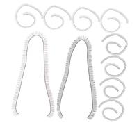 HANABASS Lot de 20 Bandes de Cils Naturels pour Poupées 0,4 X 20 Cm Noirs et Marron Accessoire DIY Fabrication Poupées Artisanales