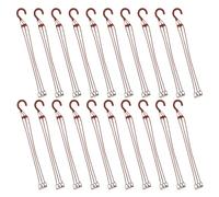 HANABASS Lot de 20 Crochets Suspendre en Plastique pour Pots de Fleurs à Suspendre, Installation Facile, Gain de Place, Usage Intérieur et Salon