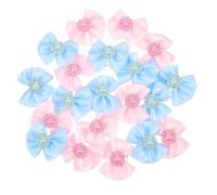 HANABASS Lot de 20 Nœuds Décoratifs pour Chiens Élastiques Réutilisables Accessoires Toilettage Petits Nœuds Colorés pour Fêtes Chiots Et Animaux De Compagnie