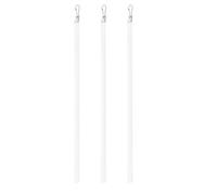 HANABASS Lot de 3 Baguettes à Rideaux en Acrylique Transparent, Baguette D'inclinaison pour Stores Vénitiens, Ajustement Fluide et Touche Décorative pour Bureaux et Espaces Commerciaux