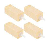 HANABASS Lot de 4 Diffuseurs D’air en Bois à Bulles pour Aquarium Marin, Accessoires pour Écumeur de Protéines, Pompe à Air, Bulleur D’étang Petit, Décor Aquarium, Oxygénation Améliorée,