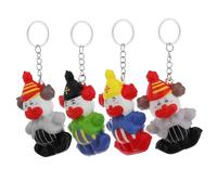 HANABASS Lot De 4 Porte-Clés En Forme De Clown Pendentifs Pour Enfants Poupées Clowns Éponges