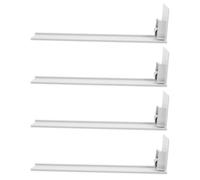 HANABASS Lot De 4 Poussoirs Automatiques Pour Étagère Distributeur À Glissière En PET Blanc Installation Facile Pour Supermarché Et Supérette Optimise L’Affichage Et Réduit Le