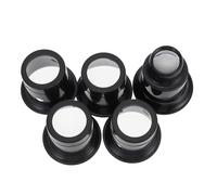 HANABASS Lot de 5 Loupes pour Horloger en Plastique Lentilles en Verre, Grossissement 3x-20x, Outil de Réparation Montre Portable Ergonomique, pour Bijoutiers et Inspection Minutieuse