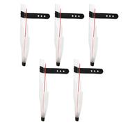 HANABASS Lot de 5 Protège-extrémités Transparents pour Embout de Canne à Pêche, Protection en Plastique Flexible, Accessoire Léger pour Pêche en Mer et Eau Douce