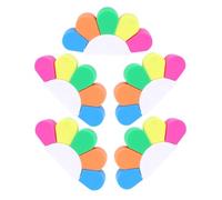 HANABASS Lot de 5 Sets de Marqueurs Fluorescents Colorés pour Garçon et Filles, Feutres de Couleur Vives, Surligneurs de Lecture Pratiques pour Étude et Dessin, Polyvalents pour École
