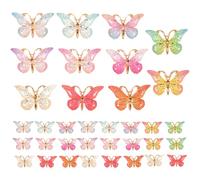 HANABASS Lot de 50 Breloques en Plastique et Résine, Design Unique Délicat, pour Création de Bijoux et Décoration de Mariage Couleur Aléatoire