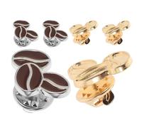 HANABASS Lot de 6 Broches Café en Alliage de Zinc Badges Esthétiques à Épingler Épingle pour Pull et Paquet à Dos Accessoires Mode Féminins pour Chemisier Fête et Tenues Quotidiennes