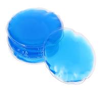 HANABASS Lot de 6 Patchs Oculaires Rafraîchissants et Chauffants en Gel PVC Rond Compresses Réutilisables pour Soins Contour des Yeux Fatigue et Gonflement Usage Froid et Chaud Bleu