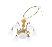 HANABASS Lustre Miniature pour Décoration de Scènes Mousse Plafonnier de Maison Miniature pour Sable et Projets DIY Lumière Blanche
