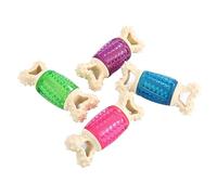 HANABASS Mâcher pour Chien Os avec Sifflet Sonore Interactif pour Chiots et Petits Chiens Vert Ennui et Nettoyage Dentaire