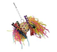 HANABASS Mâcher pour Oiseaux Coloré Naturel Tressé de Déchiquetage pour Perroquets et Poules Activité Ludique pour Perroquets et Petits Oiseaux