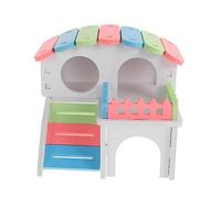 HANABASS Maison pour Hamster Colorée Nid pour Petits Animaux Habitat Environnement Sain Accessoires pour Hamsters et Cobayes