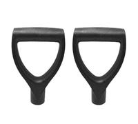 HANABASS Manches De Rechange Pelle à Neige Et Fourches Jardin Extérieur Lot De 2 Pièces Noires Poignée Plastique Légère Ergonomique Antidérapante Solide