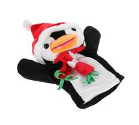 HANABASS Marionnettes à Main Pingouin De Noël Marionnettes à Doigts Peluche pour Garçon Fille Animaux