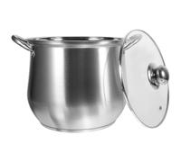 HANABASS Marmite Solide et Facile à Transporter en Acier Inoxydable de Grosse Capacité avec Double Poignées, Casserole à Soupe Plusieurs styles Cuisine Quotidienne Plusieurs styles