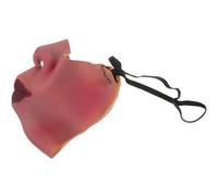 HANABASS Masque Accessoire Effrayant Bande Élastique Demi-visage en Latex Réaliste pour Farces du 1er Avril pour Costume D'halloween ou Événement Déguisé