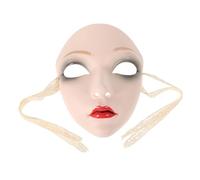 HANABASS Masque Chinois Traditionnel Plastique pour Cosplay Hanfu Accessoire de Bal Masqué Féminin Décoration Visage Intégrale pour Fêtes et Spectacles