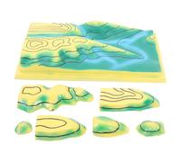 HANABASS Matériel De Laboratoire De Géographie Scolaire Carte De Contour De Géographie Physique Modèle De Carte De Terrain pour L'Éducation