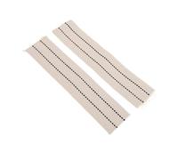 HANABASS Mèches Plates en Coton Tressé 22 Cm pour Lampe à Huile et Lanterne à Pétrole - 2 Pièces - Mèche de Rechange pour Bougies, Compatible Camping et Éclairage Extérieur