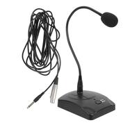 HANABASS Microphone à Condensateur Filaire Col de Cygne pour Bureau Microphone de Conférence Multifonction Haute Sensibilité pour Enregistrement Réunions et Diffusion