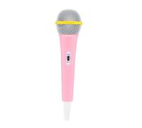 HANABASS Microphone Plastique Mini Accessoire de Scène Intéressant Microphone pour Garçon Fille Modèle de Faux Micro Rose pour Performances et Interviews