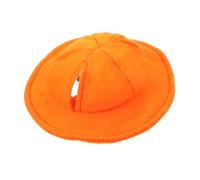 HANABASS Mini Chapeau Orange pour Animal de Compagnie Accessoire de Costume pour Lapin Couvre-Tête Coloré pour Petits Animaux 1 Pièce