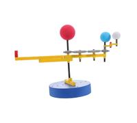 HANABASS Modèle à Trois Sphères Outil D'enseignement des Sciences Modèle Orbital Modèle D'énergie Solaire Modèle De Système Solaire pour Adultes Kit De Modèle De Système Solaire Plastique