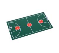 HANABASS Modèle De Terrain De Basket Modèle De Scène De Table De Sable Modèle De Terrain De Jeu De Basket-Ball Petit Terrain De Basket Mini Modèle De Sport Vert Foncé Plastique