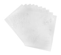 HANABASS Modèles de Pochoir Réutilisables 10pcs en Pet pour Décoration Créative et Projet Scolaire Garçon et Filles Fête D'anniversaire Plusieurs styles