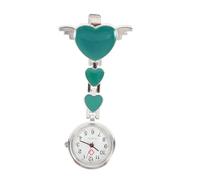 HANABASS Montre Infirmière Accrochée Créative et Portable Montre de Poche Quartz pour Aide-soignantes et Personnel Médical Design Décoratif et Précis Vert