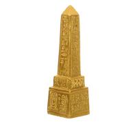 HANABASS Obélisque Égyptien Décoratif en Résine Dorée, Figurine Égyptienne de Bureau Résistante à l'usure, Design Créatif pour Décoration de Maison Unique