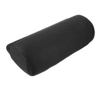 HANABASS Oreiller Demi-cylindrique pour Surélever Les Jambes en Tissu Mesh Polyester Noir, Coussin Repose-Pieds Ergonomique pour Bureau, pour Voiture et Train