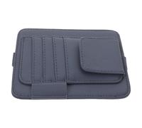 HANABASS Organisateur de Pare-soleil Bleu pour Voiture, Pochette Multi-compartiments en Matériau Robuste, Support Porte-stylo et Porte-lunettes, Compatible Suv et Camion, Rangement