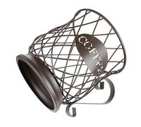 HANABASS Organisateur Panier à Café en Métal de Grosse Capacité, Porte-capsules Créatif et Élégant, Support pour Boissons, pour Comptoir et Bar à Café