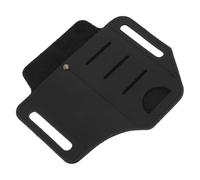 HANABASS Organiseur de Poche pour Ceinture en Cuir Noir, les Mains | PU Leather, Supporte Cutter, Stylo et Poinçon Fenêtre, Usage Outdoor, Format Compact, Accessoire Ceinture