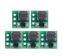 HANABASS Pack de 5 Réducteur de Tension Module d'alimentation, Carte PCB Composants électroniques, Conversion 1,5 V à 5 V, pour Remplacement de Module usé et projets électroniques