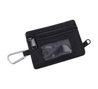 HANABASS Paquet Poche Tactique Portable Banane Noir et en Nylon Léger Zippée Rangement pour Camping des Clés et Petits Objets
