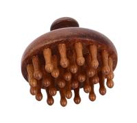 HANABASS Peigne Massage Chevelu Bois Naturel Design Disque Innovant pour Relaxation et Soin Outil Large Dents Unisexe pour Cheveux Humides et Secs