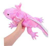 HANABASS Peluche Main Animale Axolotl avec Bouche Mobile Douce pour Garçon Fille Ans Jeu de Rôle Éducatif et Conte Danimal Peluche pour et Interaction Familiale