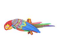 HANABASS Pendentif Mural Toucan en Fer 3d Décor Jardin Intérieur Extérieur, Ornement Artistique Oiseau Rouge, Décoration Murale Patio Pelouse Robuste et Facile à Installer