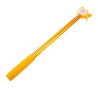 HANABASS Perche Extensible Fenêtre 18 Pouces en Aluminium Crochet | Ouverture en Hauteur, Poignée Ergonomique et Embout Captif, Usage Intérieur ou Extérieur, Teinte Or