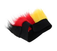 HANABASS Perruque Noir Pour Fans De Football Accessoire Pour Événements Et Cosplay