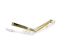 HANABASS Petite Agrafeuse Manuelle Transparente en Plastique Légère Ressort Automatique pour École et Bureau, pour Étudiants et Usage Domestique