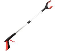 HANABASS Pince de Ramassage Pliable Rouge pour Déchets Outil Assistance Ergonomique pour Personnes Âgées et Relever Objets et Facile à Utiliser pour Maison et Extérieur