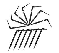 HANABASS Piquets D'irrigation Goutte à Goutte Inclinés Noirs 100 Pcs pour Serrage et Jardin Potager Système D'arrosage Extérieur Économie d'eau Ajustable pour Plantes et Semis