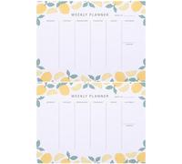 HANABASS Planificateur de Bureau Lot de 2 Blocs-notes Hebdomadaires en Papier, Facile à Écrire Ranger pour Organiser la Semaine Efficacement